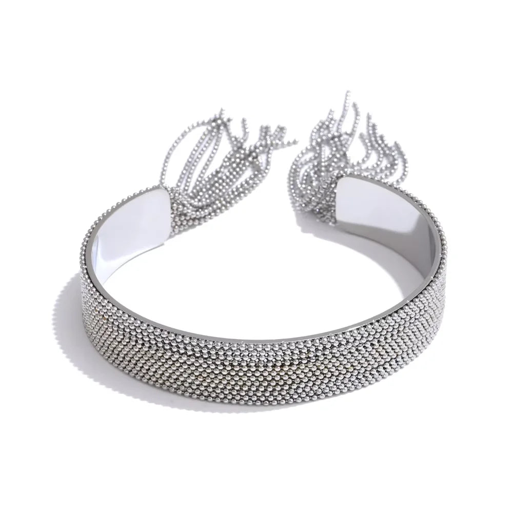Golden Grace Tassel Cuff