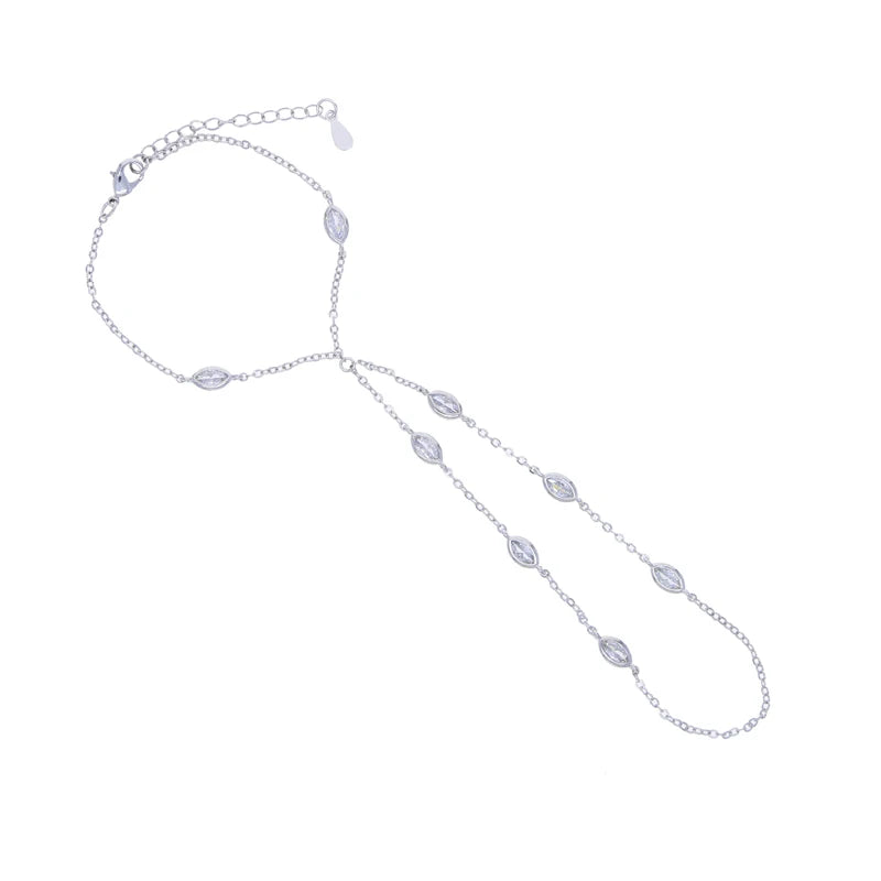 Teardrop Elegance Hand Chain